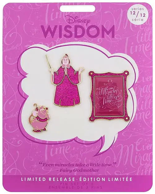 Disney Wisdom Cinderella Exclusive Pin Set