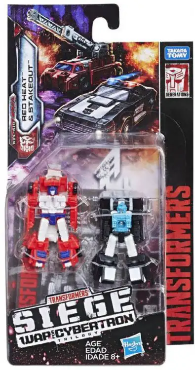 Transformers Generations Siege: War for Cybertron Red Heat & Stakeout Micromaster Action Figure 2-Pack WFC-S19 [Autobot Rescue Patrol]