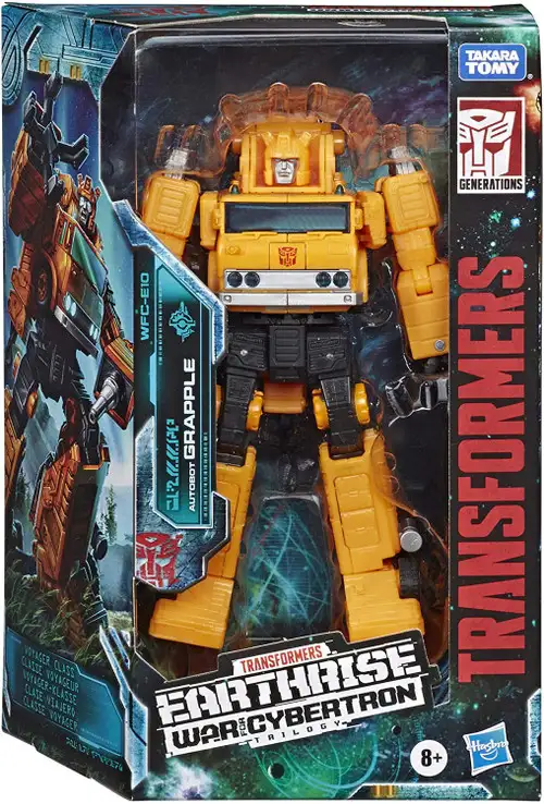 Transformers Generations Earthrise: War for Cybertron Autobot Grapple Voyager Action Figure WFC-E10