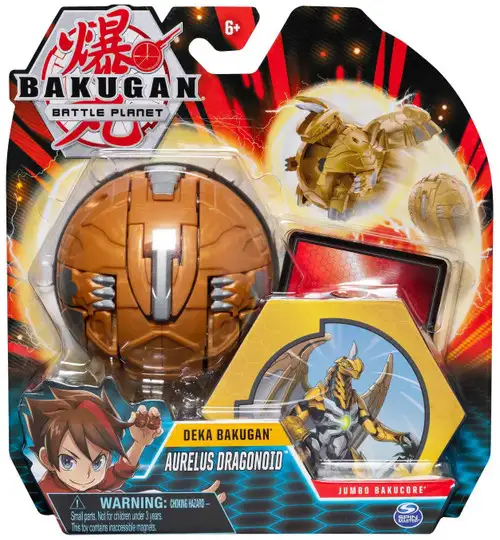Bakugan Battle Planet Deka Aurelus Dragonoid Figure [Jumbo Bakucore]