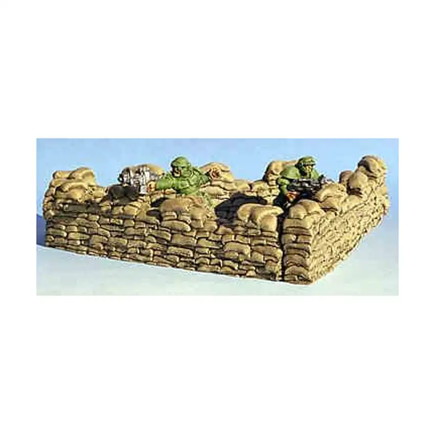 4'' Long Straight Sandbag Walls