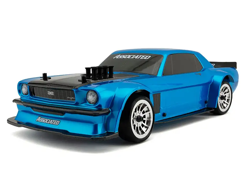 Team Associated DC10 RTR 1/10 Electric Brushless RWD Drift Car Combo (Blue) w/2.4GHz Radio, Battery & Charger