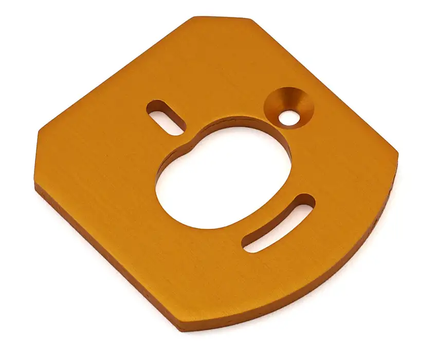 Team Associated RC10 6x6 Aluminum Motor Mount Plate (Gold)