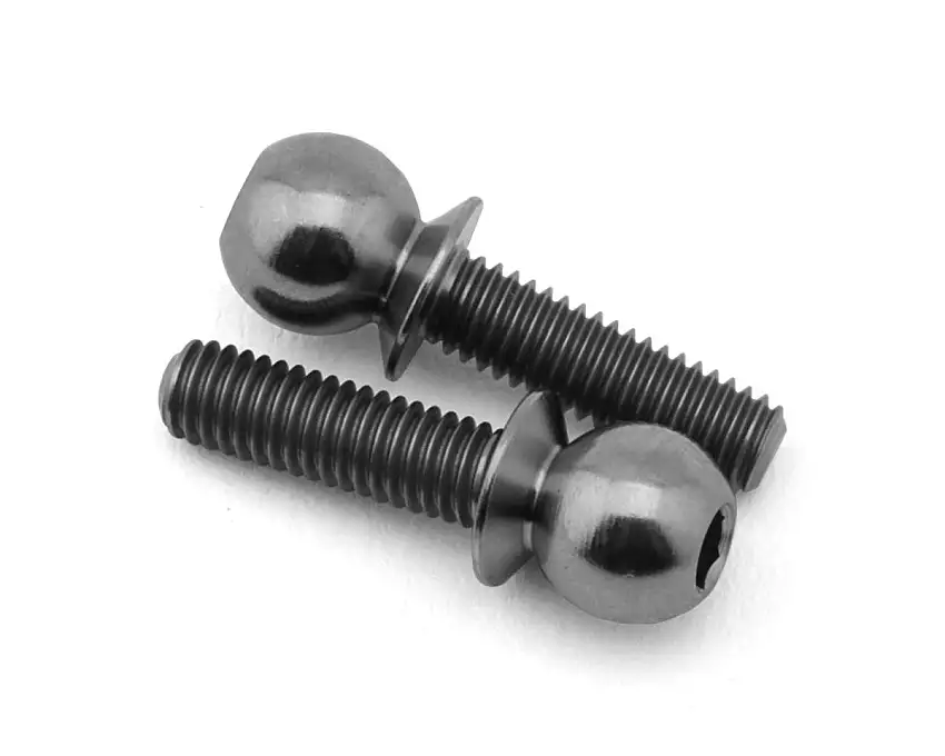 Team Associated Factory Team HD 10mm Titanium Ballstuds (Short)