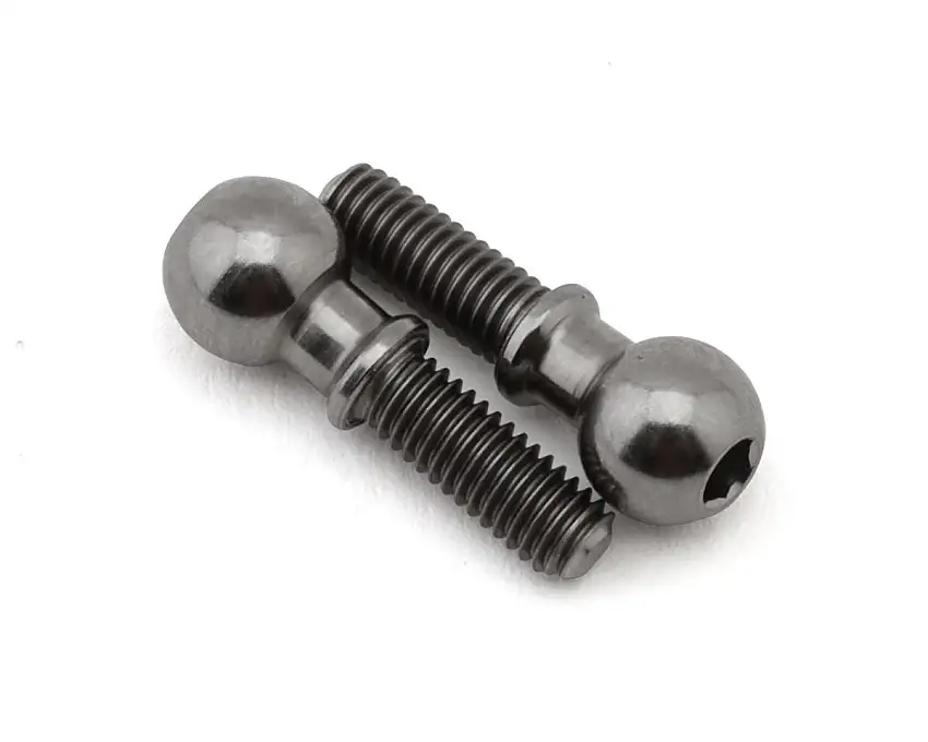 Team Associated RC10TC8 Factory Team 8mm Titanium Pillow Ball Studs (2)