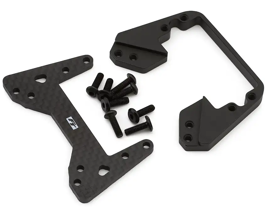 Team Associated Factory Team Enduro Carbon Fiber & Steel SOA Mount Set (45g)