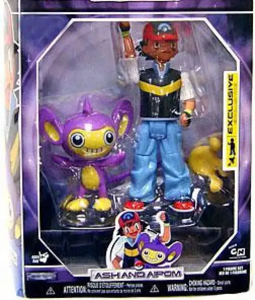 Pokemon Diamond & Pearl Trainer Sets Ash & Aipom Exclusive Action Figure Set [Damaged Package]