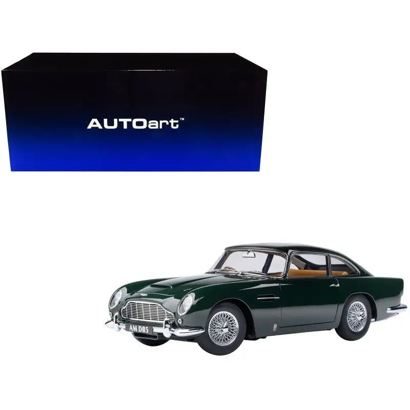 Aston Martin DB5 RHD (Right Hand Drive) British Racing Green 1/18 Model Car by Autoart