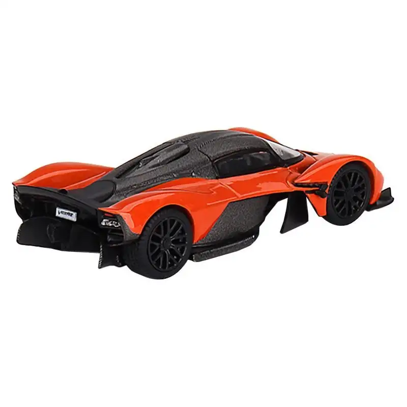 Aston Martin Valkyrie Maximum Orange with Carbon Top Limited Edition to 2640 pieces Worldwide 1/64 Diecast Model Car by Mini GT