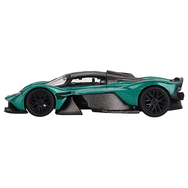 Aston Martin Valkyrie Racing Green Metallic Limited Edition to 3960 pieces Worldwide 1/64 Diecast Model Car by Mini GT