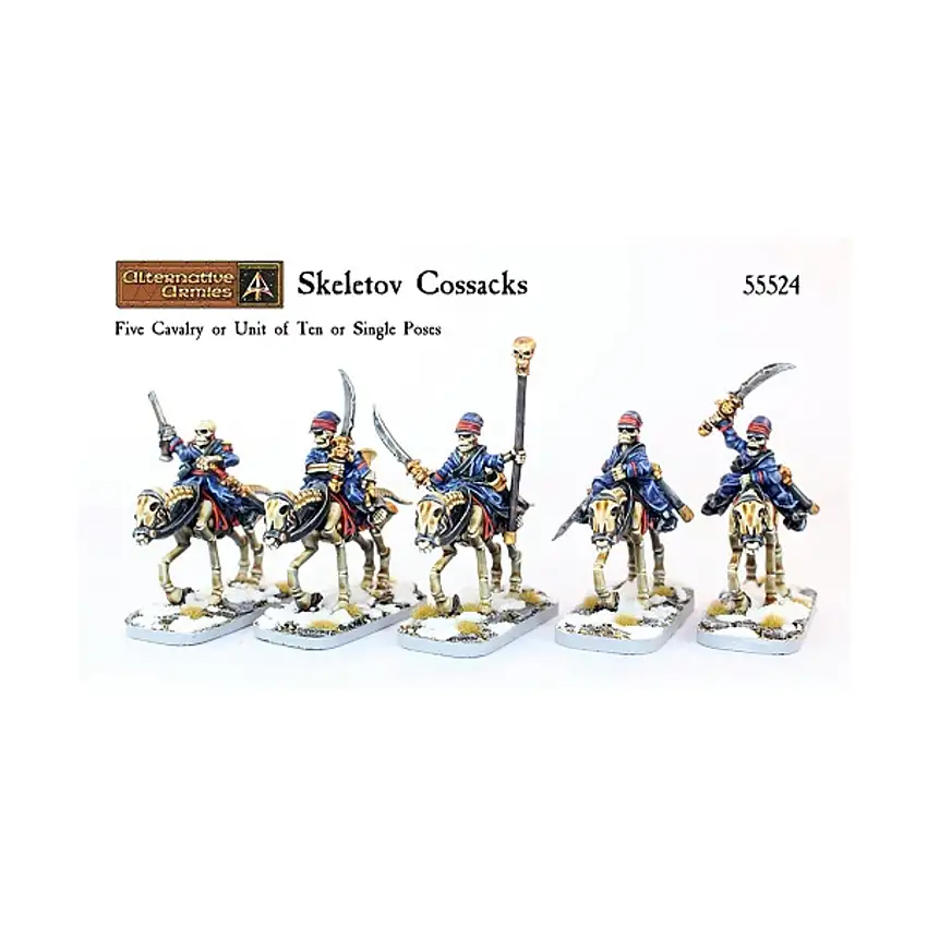 Skeletov Cossacks on Skeletal Horses Skirmish Pack