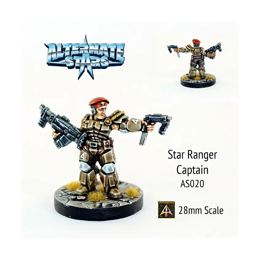Star Ranger Captain w/Carbine Firing Machine Pistol