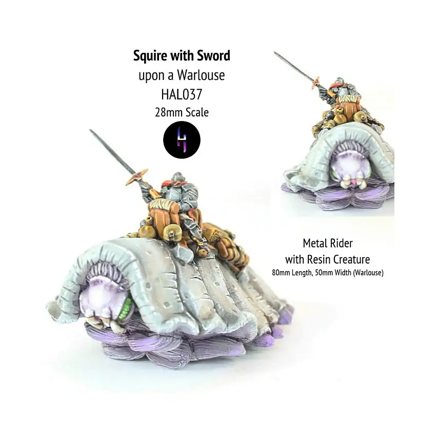 Squire w/Sword on Warlouse