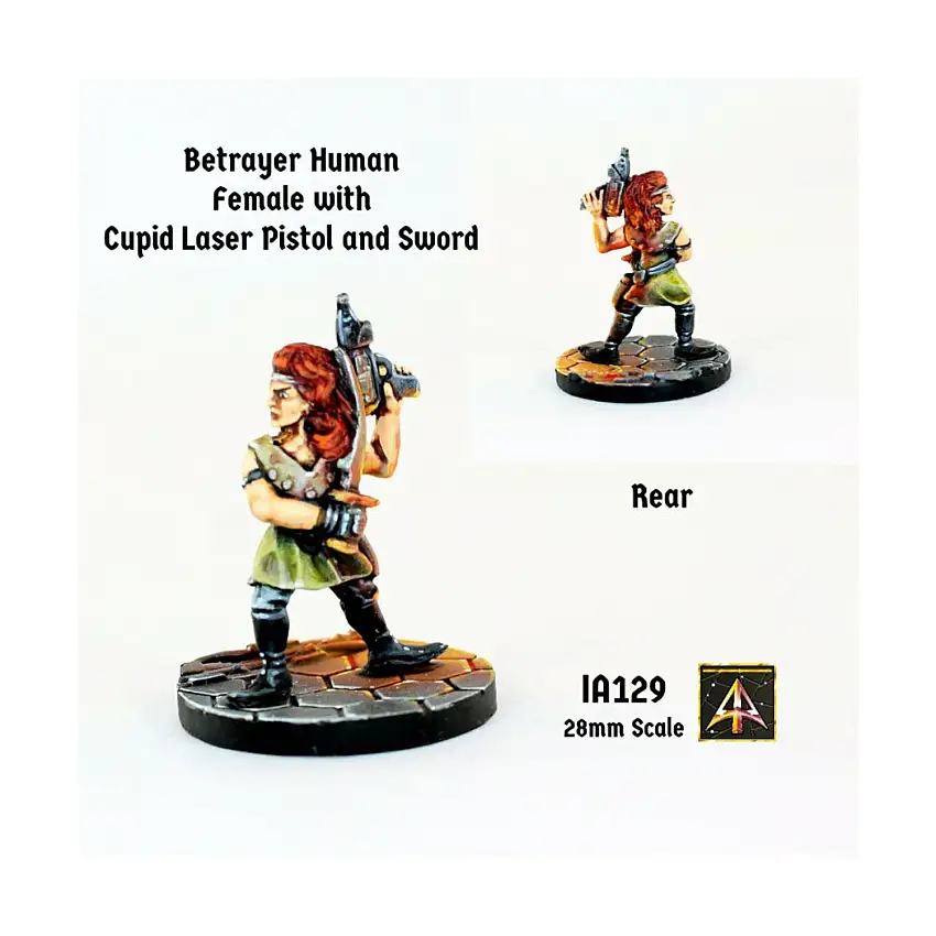 Betrayer Female Human w/Cupid Laser Pistol and Sword