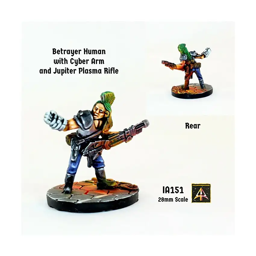 Betrayer Command Human w/Cyber Arm and Jupiter Plasma Rifle