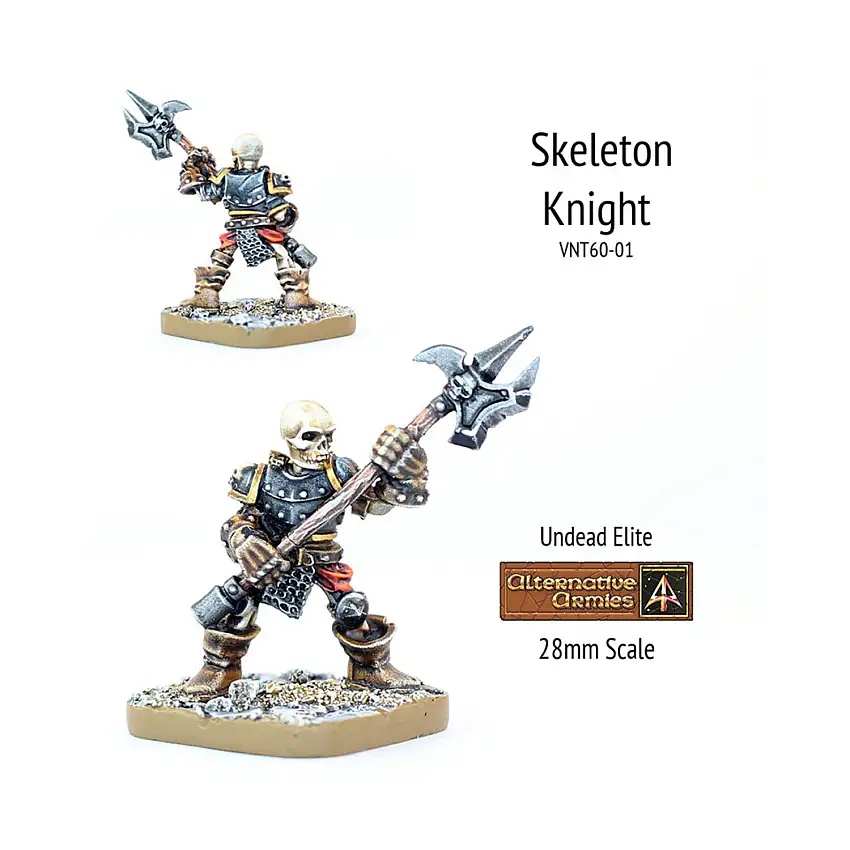 Skeleton Knight Armoured w/Poleaxe
