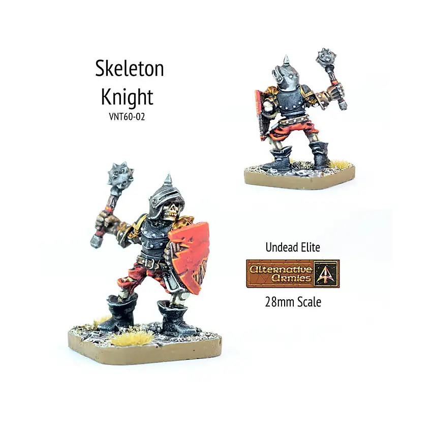 Skeleton Knight Armoured w/Mace & Shield