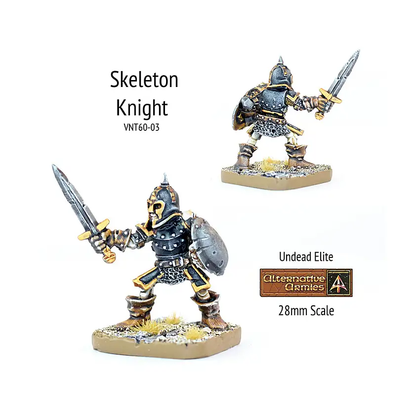 Skeleton Knight Armoured w/Sword & Shield