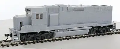 Atlas Model Railroad 10000095 HO Scale EMD GP38 - Standard DC - Master(R) Silver -- Undecorated Early Version w/Paper Air Filter & Modified Dynamic Brake Blister