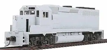 Atlas Model Railroad 10000384 HO Scale EMD GP40-2 Phase I - Standard DC - Master(R) Silver -- Undecorated with Nose Graylight