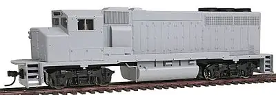 Atlas Model Railroad 10000711 HO Scale GMD GP40-2W GO Transit Early Version - Standard DC - Master(R) Silver -- Undecorated