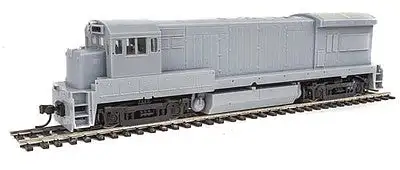 Atlas Model Railroad 10002316 HO Scale GE U33/36B - Standard DC - Master(R) Silver -- Undecorated (Late Phase, AAR-B Trucks)