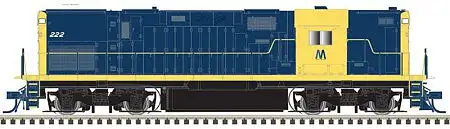 Atlas Model Railroad 10002961 HO Scale Alco C420 Phase 2B High-Nose, No Dynamic Brakes - Standard DC - Master Silve -- Long Island 229 (Retro dark blue, yellow)