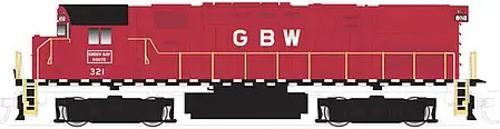Atlas Model Railroad 10003267 HO Scale Alco C424 Phase 1 - Standard DC - Classic Silver -- Green Bay & Western 322 (red, black, white)
