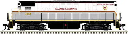 Atlas Model Railroad 10003304 HO Scale Alco C425 Phase 2 - LokSound and DCC - Classic Gold -- Delaware-Lackawanna 2453 (white, gray, red)