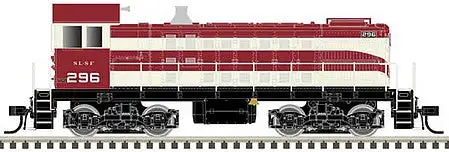 Atlas Model Railroad 10003380 HO Scale Alco S2 - Standard DC - Master(R) Silver -- St. Louis-San Francisco 295 (Ex-NEO, red, white)