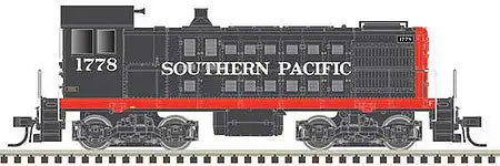 Atlas Model Railroad 10003393 HO Scale Alco S2 - Standard DC - Master(R) Silver -- Southern Pacific 1778 (gray, red)