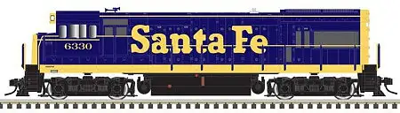 Atlas Model Railroad 10003417 HO Scale GE U23B Low Nose - Standard DC - Master(R) Silver -- Santa Fe 6317 (As-Delivered, blue, yellow)
