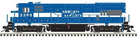 Atlas Model Railroad 10003431 HO Scale GE U23B Low Nose - Standard DC - Master(R) Silver -- Conrail Express RBMN 2395 (blue, white)