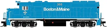 Atlas Model Railroad 10003458 HO Scale EMD GP40-2 - Standard DC - Master Silver(R) -- Boston & Maine #310 (blue, white)