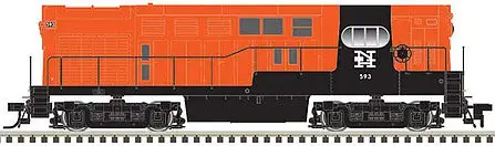 Atlas Model Railroad 10003523 HO Scale FM H16-44 - Standard DC - Master Silver(R) -- New Haven 593 (Post-McGinnis, orange, black)