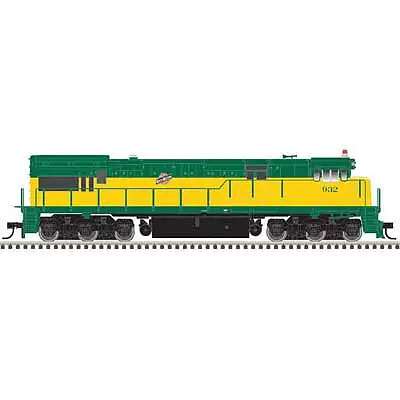 Atlas Model Railroad 10003584 HO Scale GE U30C Low Nose - LokSound and DCC - Master(R) Gold -- Chicago & North Western 932 (yellow, low green, Centered Logo)