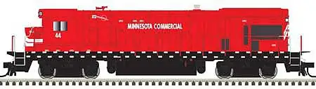 Atlas Model Railroad 10003647 HO Scale GE B23-7 Phase 1 Low Nose - LokSound and DCC - Master Gold -- Minnesota Commercial 44 (red, white)