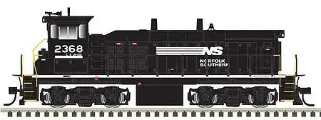 Atlas Model Railroad 10003873 HO Scale EMD MP15DC - with Ditch Lights - LokSound and DCC - Master(R) Gold -- Norfolk Southern 2380 (black, white)