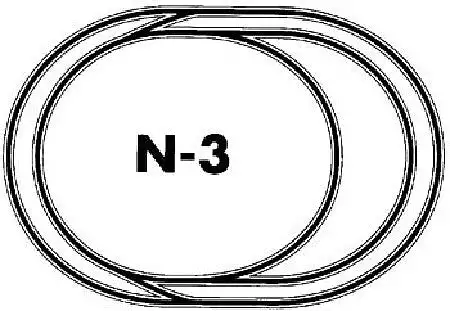 Atlas Model Railroad 11003 N Scale Code 80 Layout Package (Black Ties, Nickel-Silver Rail) -- N-3: Double-Track Loop