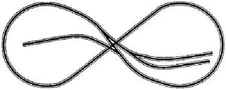 Atlas Model Railroad 11005 N Scale Code 80 Layout Package (Black Ties, Nickel-Silver Rail) -- N-5: "Up and Over" Figure 8