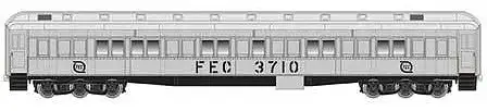 Atlas Model Railroad 20006173 HO Scale Heavyweight Paired-Window Coach - Ready to Run - Master(R) -- Florida East Coast 3710 (MOW gray, silver)