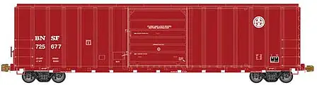 Atlas Model Railroad 20006204 HO Scale FMC 5077 Single-Door Boxcar - Ready to Run -- Burlington Northern Santa Fe 725712 (Boxcar Red, white)