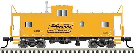Atlas Model Railroad 20006222 HO Scale Extended-Vision Caboose - Ready to Run - Master(R) -- Denver & Rio Grande Western 01510 (orange, black)