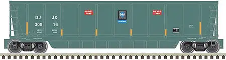 Atlas Model Railroad 20006692 HO Scale Coalveyor Bathtub Gondola - Ready to Run - Master(R) -- David J. Joseph 30960 (teal, white)