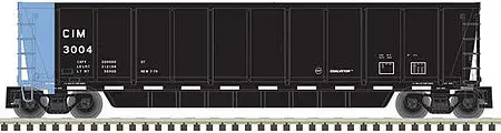 Atlas Model Railroad 20006694 HO Scale Coalveyor Bathtub Gondola - Ready to Run - Master(R) -- Chicago & Illinois Midland 3001 (black, blue)