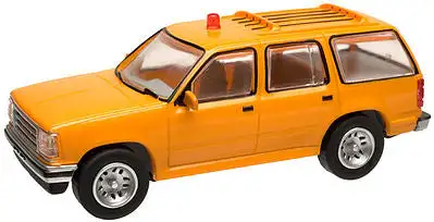 Atlas Model Railroad 30000071 HO Scale 1993 Ford(R) Explorer w/Rotary Beacon (Non-Operating) - Assembled - Master(R) -- Painted, Unlettered (orange)