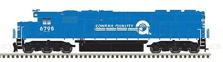 Atlas Model Railroad 40003938 N Scale EMD SD50 - Standard DC - Master Silver -- Conrail 6734 (blue, white, Quality Logo)