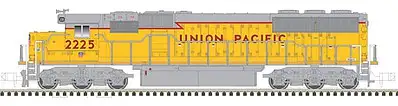Atlas Model Railroad 40003951 N Scale EMD SD60 - Standard DC - Master Silver -- Union Pacific 2174 (Armour Yellow, gray, yellow Frame Stripe)