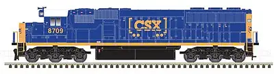 Atlas Model Railroad 40003954 N Scale EMD SD60 - Standard DC - Master Silver -- CSX 8701 (YN3b Scheme, blue, yellow, Boxcar Logo)