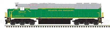Atlas Model Railroad 40003970 N Scale EMD SD50 - ESU LokSound & DCC - Master Gold -- Reading & Northern 5014 (green, gray, yellow)
